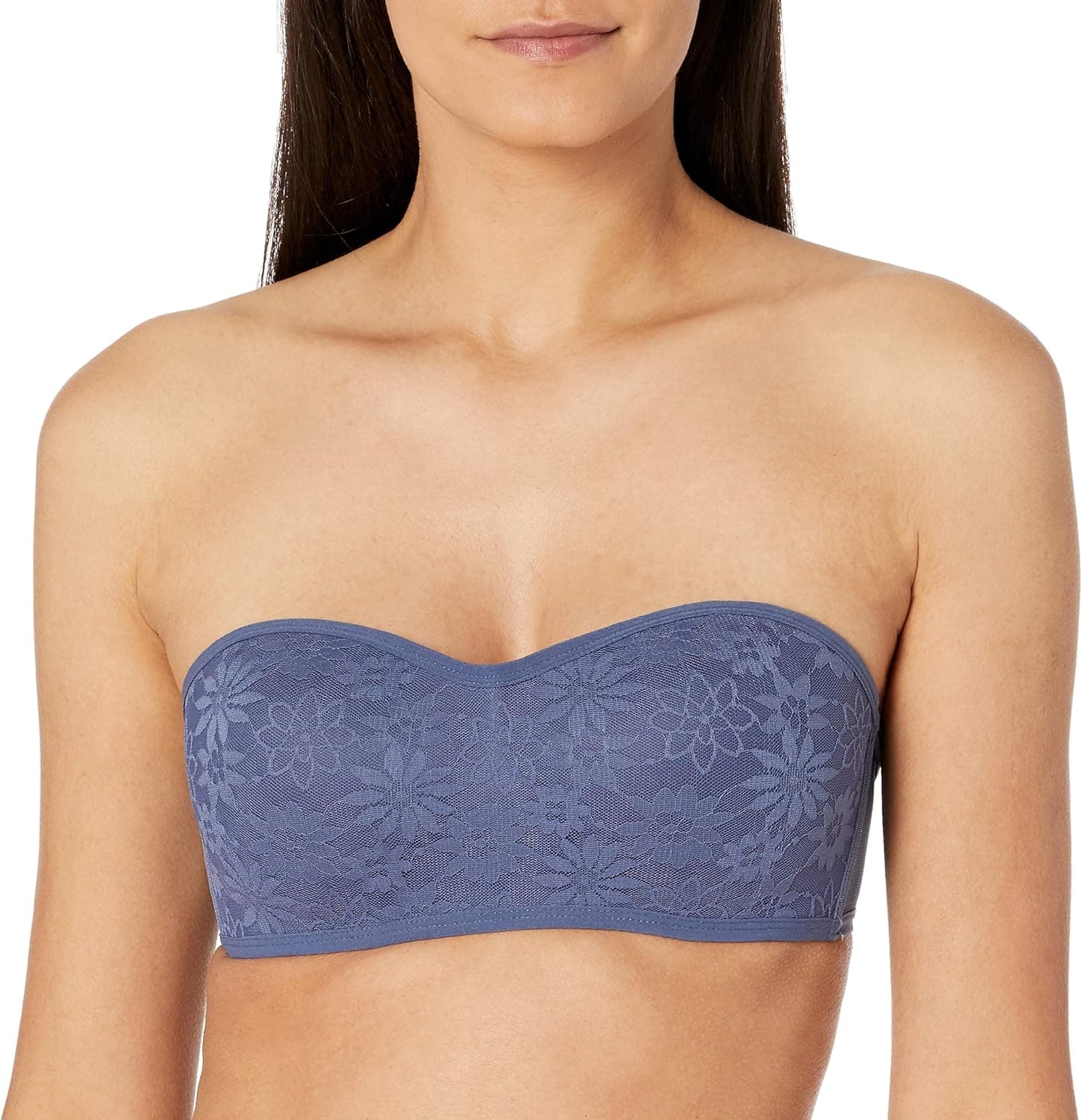 Amazon Brand - Mae Women's All Over Lace Padded Bandeau Bralette (for A-C cups)
