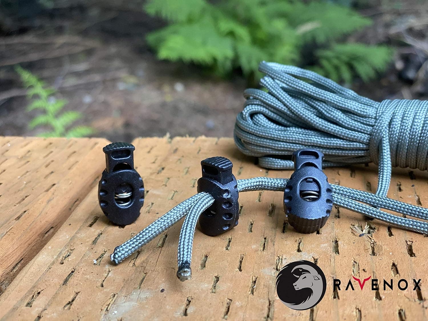 Ravenox Turtle Cord Lock Toggle | Cord Locks for Drawstrings, Rope | Toggle Switch Cord Lock with Heavy Duty Springs for Twine, Luggage, Apparel Use | Plastic Drawstring Toggle for Great Outdoors