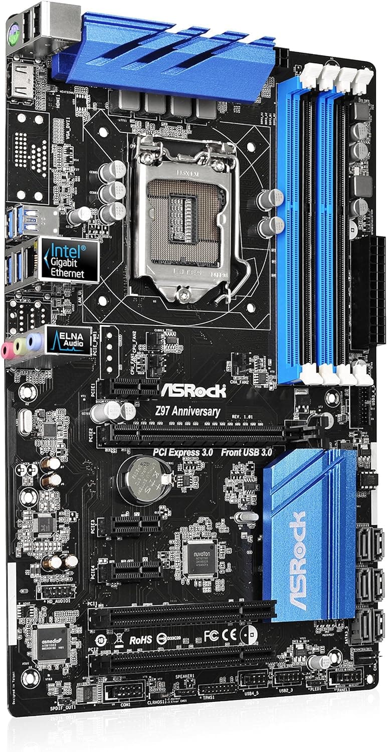 ASRock ATX DDR3 1066 LGA 1150 Motherboard Z97 Anniversary