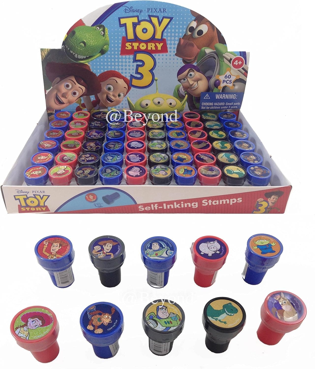 Mirage 60 Pieces Toy Story Stamps Stampers Self-Inking Party Favors- Full Box!