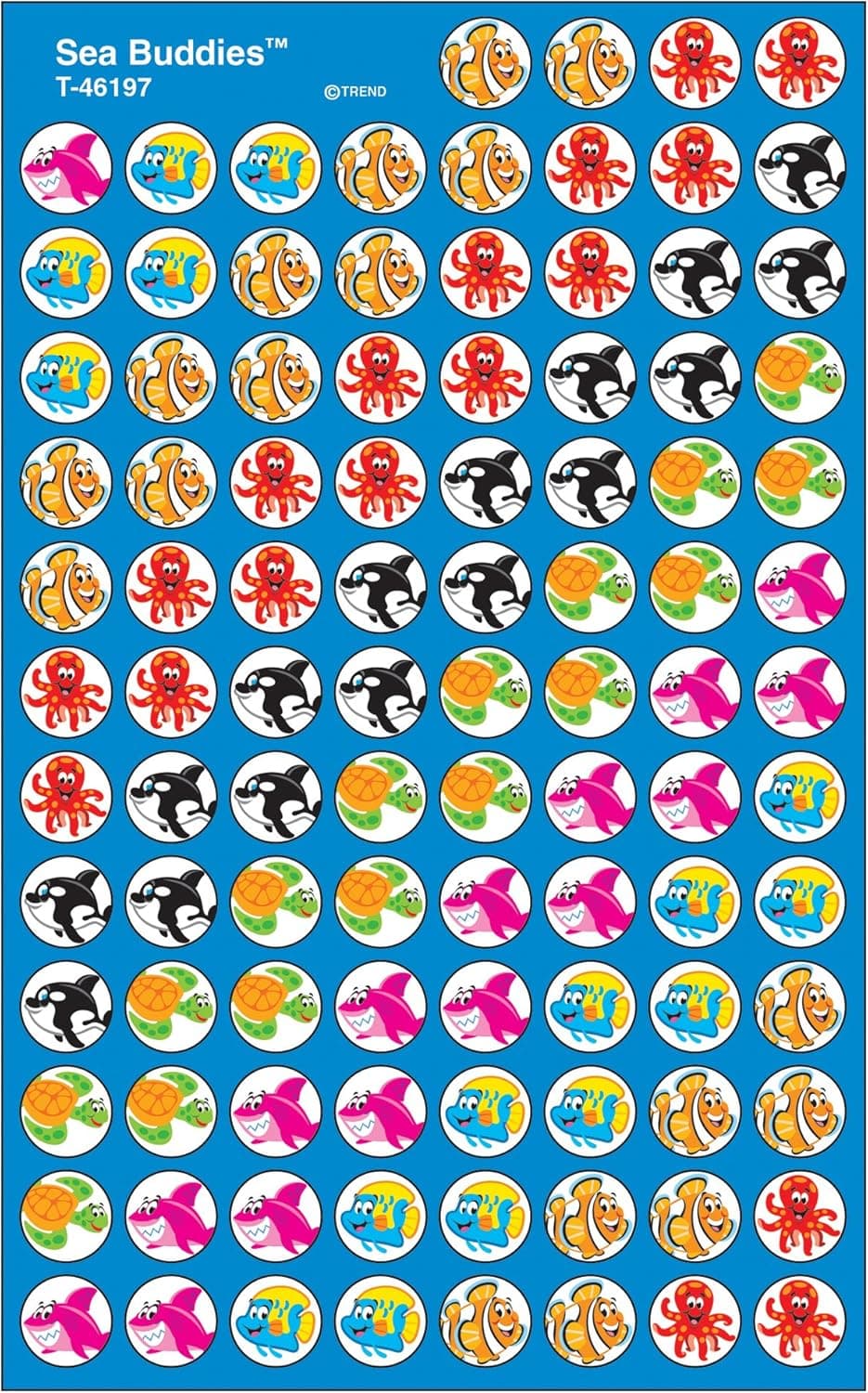 TREND ENTERPRISES, INC. Sea Buddies superSpots Stickers, 800 ct
