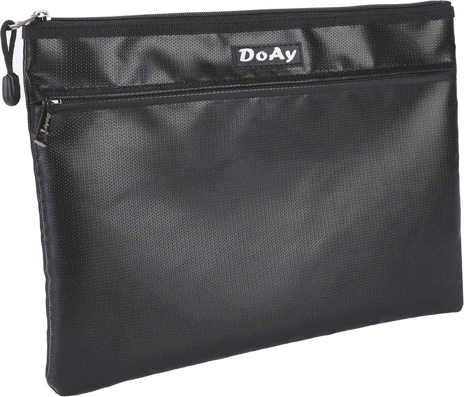 DOAY Fireproof Document Bag 14"x10", Double Pockets Double Zippers Cabinet Organizers