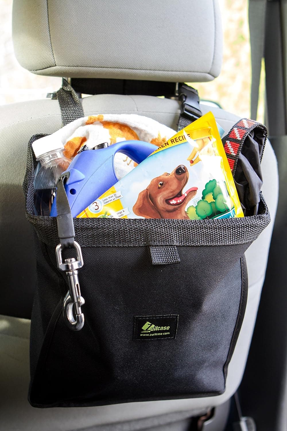 Zuitcase Watertight Car Litter Bag, Car Seat Back Organizer, 3 Gallon Car Trash Can, Perfect Auto Litter Bag
