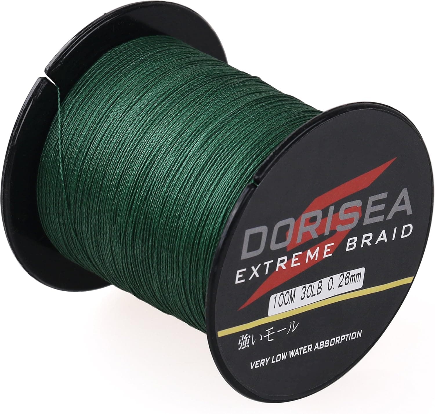 Dorisea Extreme Braid 100% Pe Moss Green Braided Fishing Line 109Yards-2187Yards 6-550Lb Test Fishing Wire Fishing String Incredible Superline Zero Stretch
