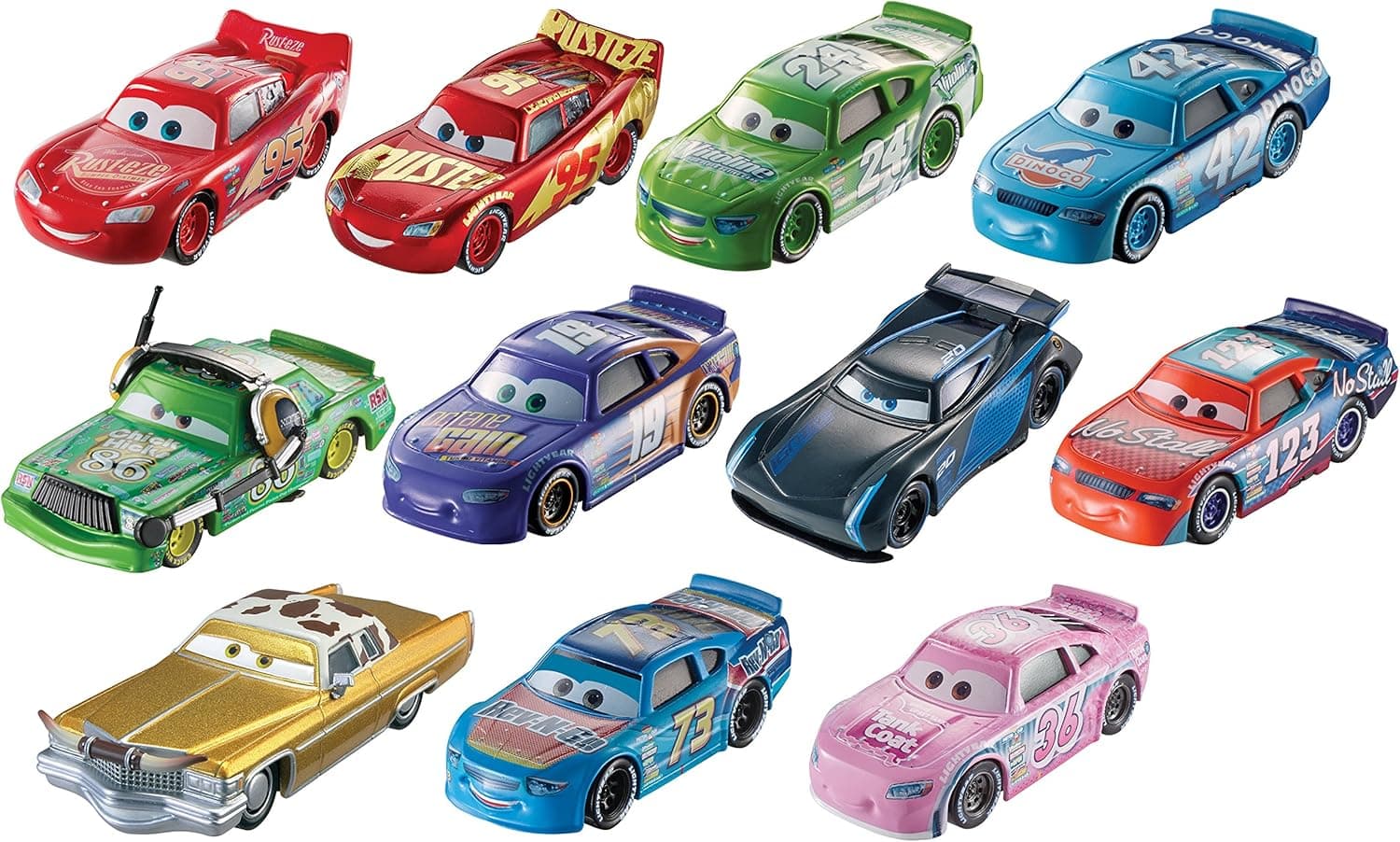 Disney Pixar Cars 3 - Desert Race Diecast Vehicle 11 Car Gift Pack
