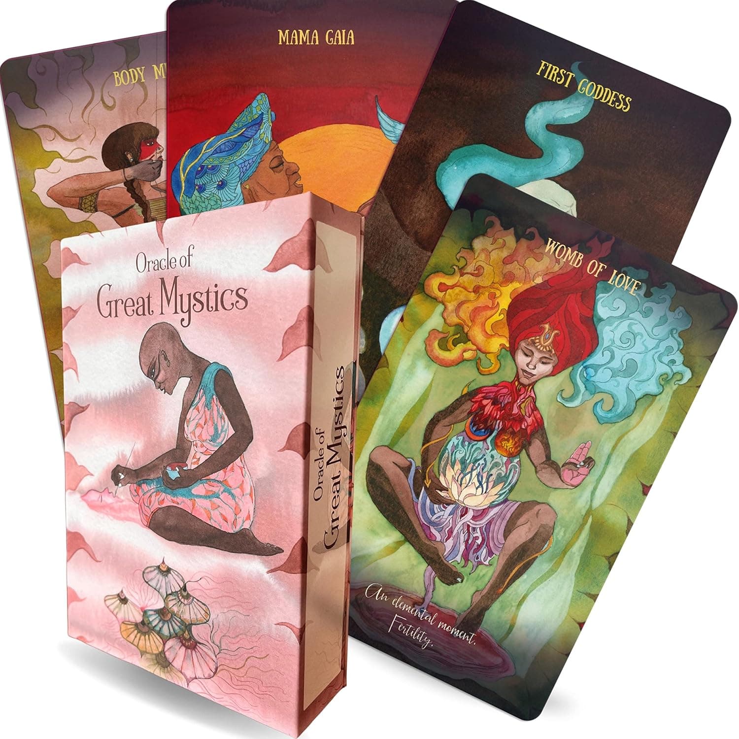 Oracle of Great Mystics Oracle Cards Decks with Guidebook | 44 Card Premium Oracle Deck with Box and Guide Book | Magic Cards | Angel Cards | Archangel Oracle Cards | Past Life Oracle Cards