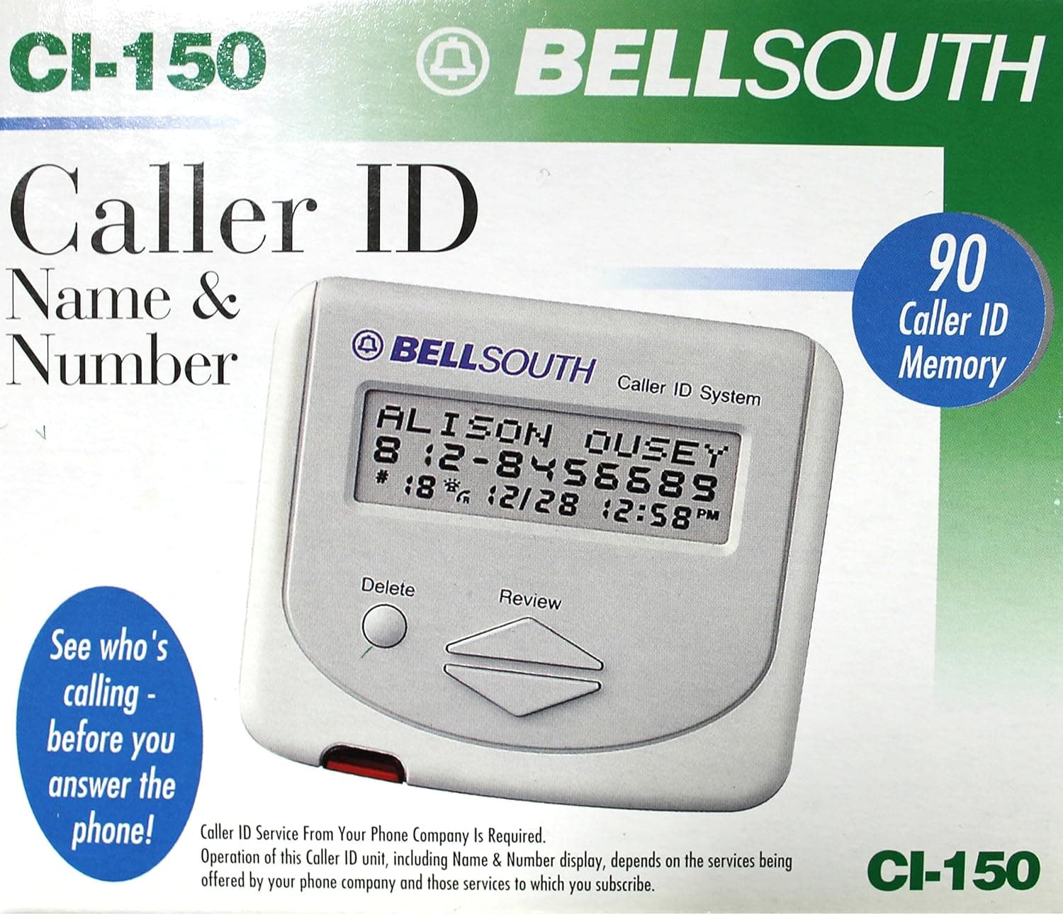 Bell South (Bell South CI-150 (90 Caller ID Memory))