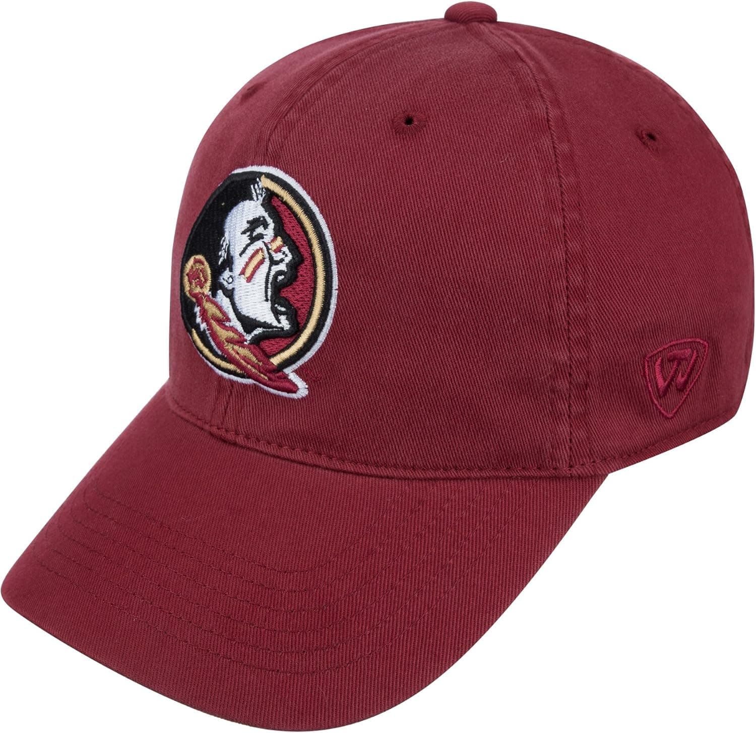 NCAA Florida State Seminoles Mens Garnet Relaxer 1 Fit Stretch Fit Hat / OSFA / Garnett / NCAA