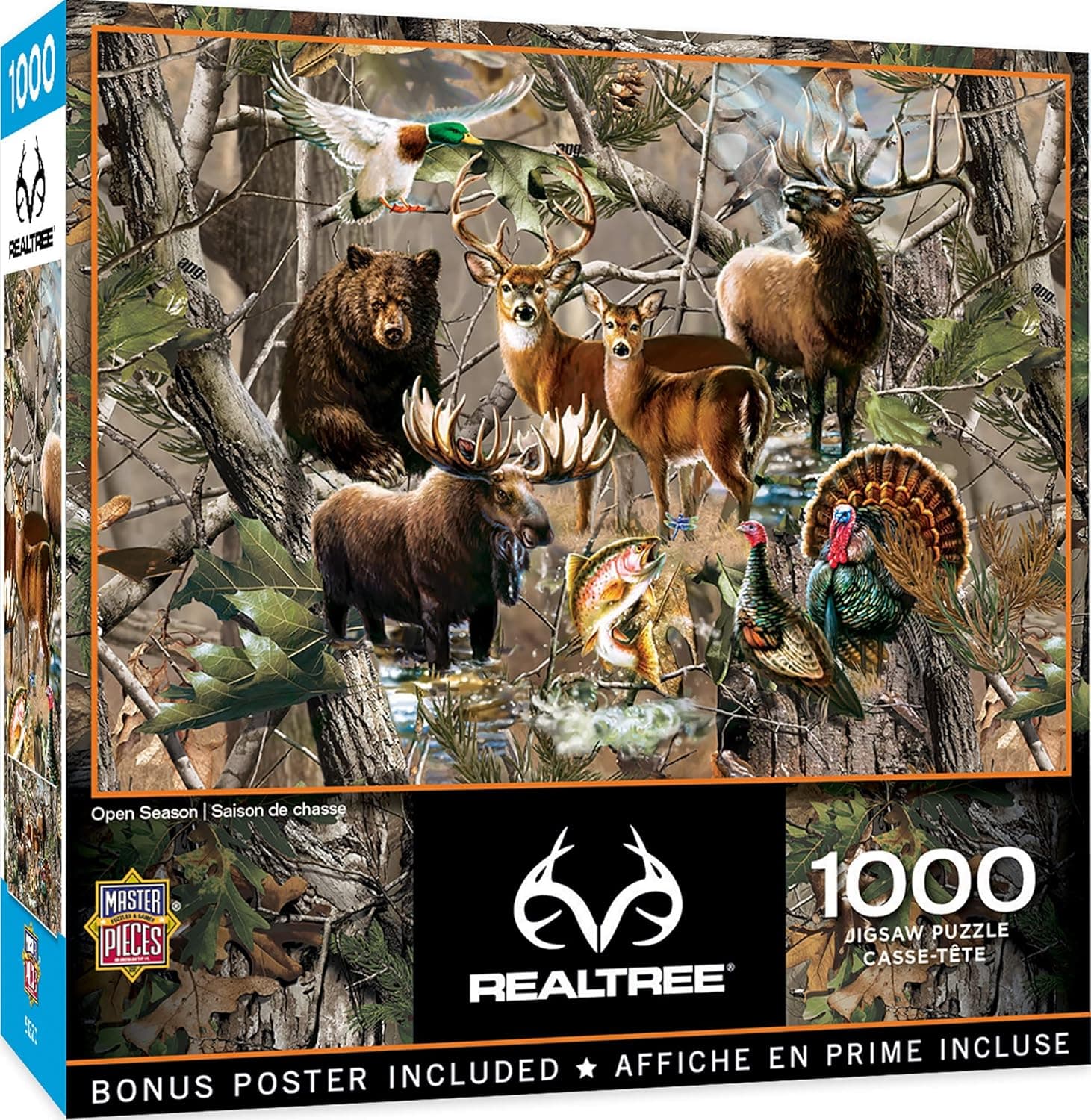 MasterPieces 1000 Piece Jigsaw Puzzle for Adults, Family, Or Kids - Open Season - 19.25"x26.75"