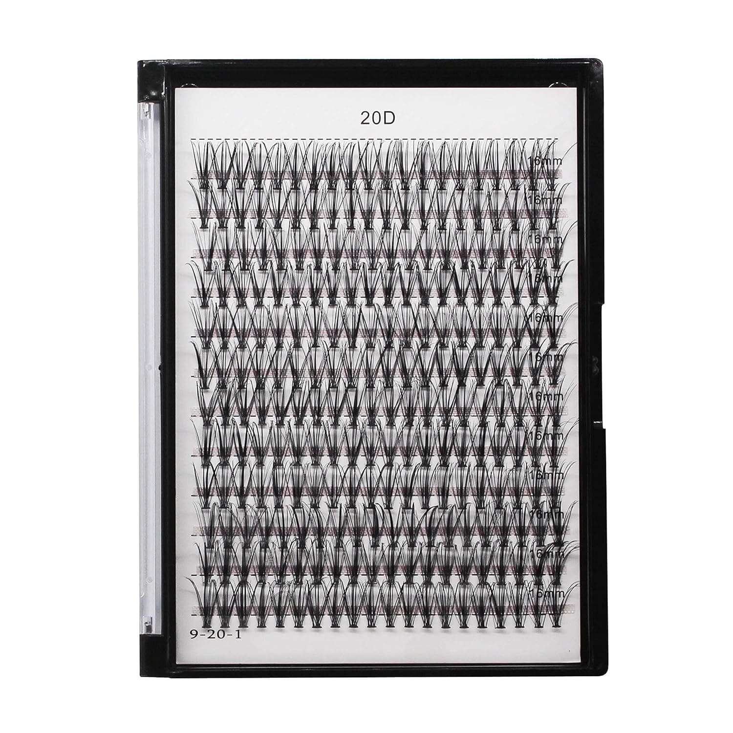 Bodermincer 240pcs C Curl 20D Cluster Eyelashes 0.07mm 20D-8mm to 20D-20mmTo Choose Professional Makeup Individual Cluster Eye Lashes False Lasehs Cluster Wholesale Bulk (20D-16mm)