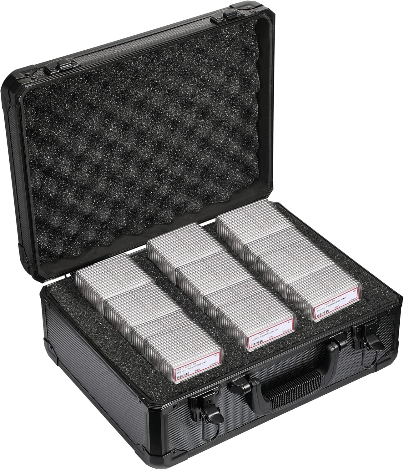 D DACCKIT Graded Card Storage Box, 108+ Sports Card Case Compatible with BGS PSA CSG FGS SGC Graded Sports Cards