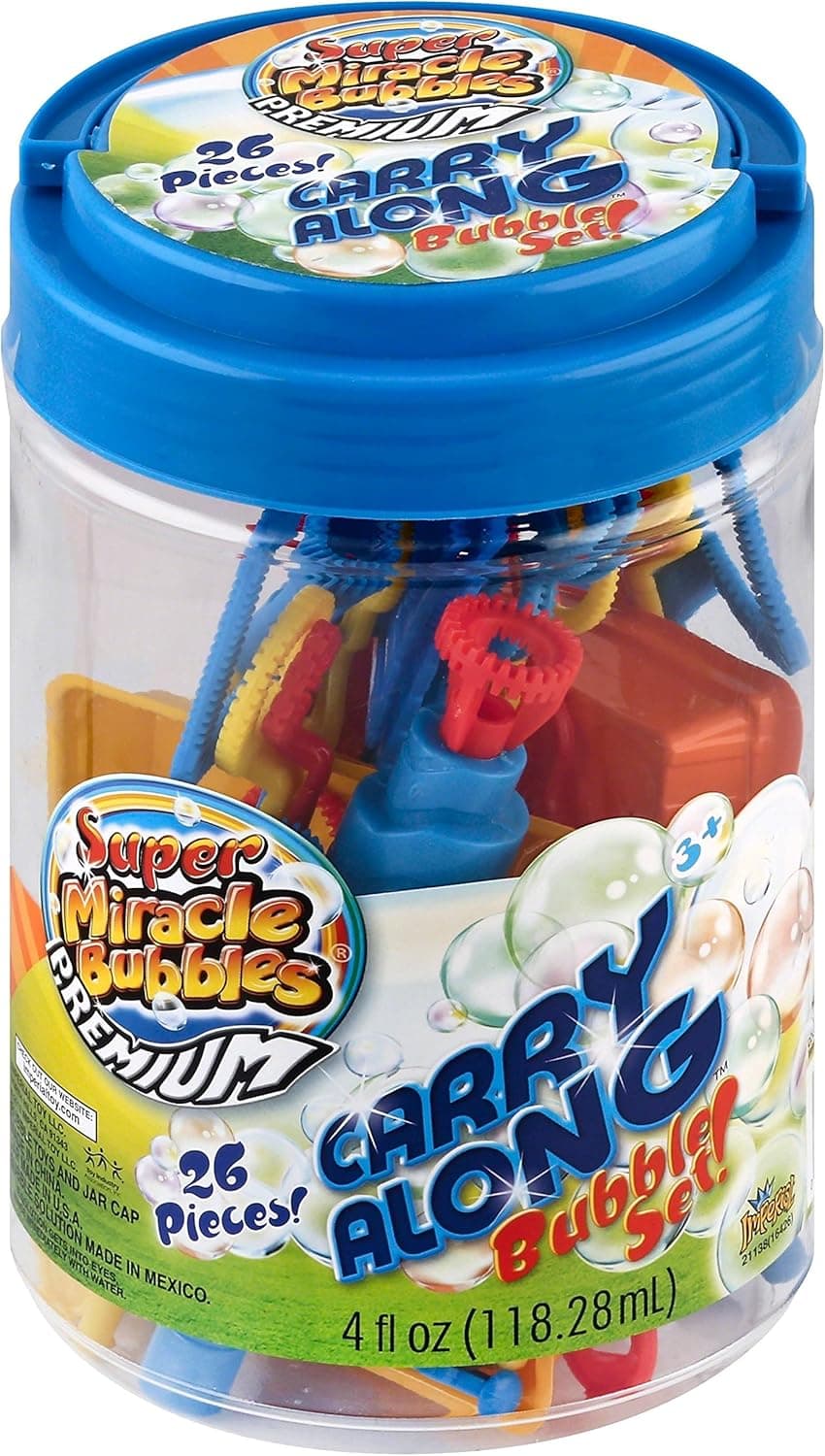 Super Miracle Bubbles - Carry Along Bubble Set,color may vary
