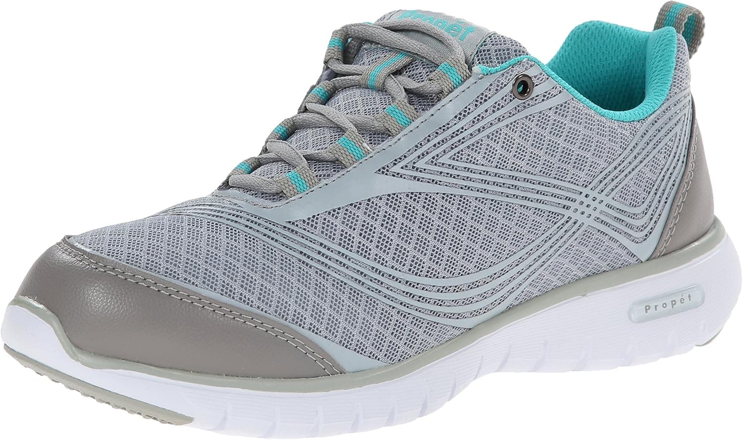 Propet Womens TravelLite Walking Walking Sneakers Athletic Shoes - Black