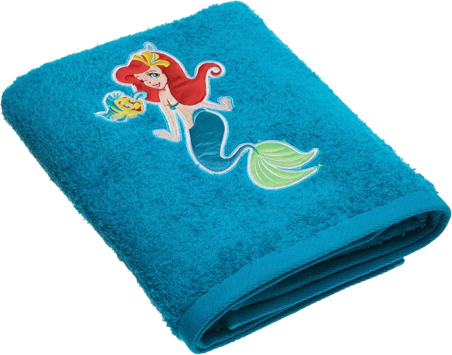 The Little Mermaid Ariel Embroidered Terry Bath Towel