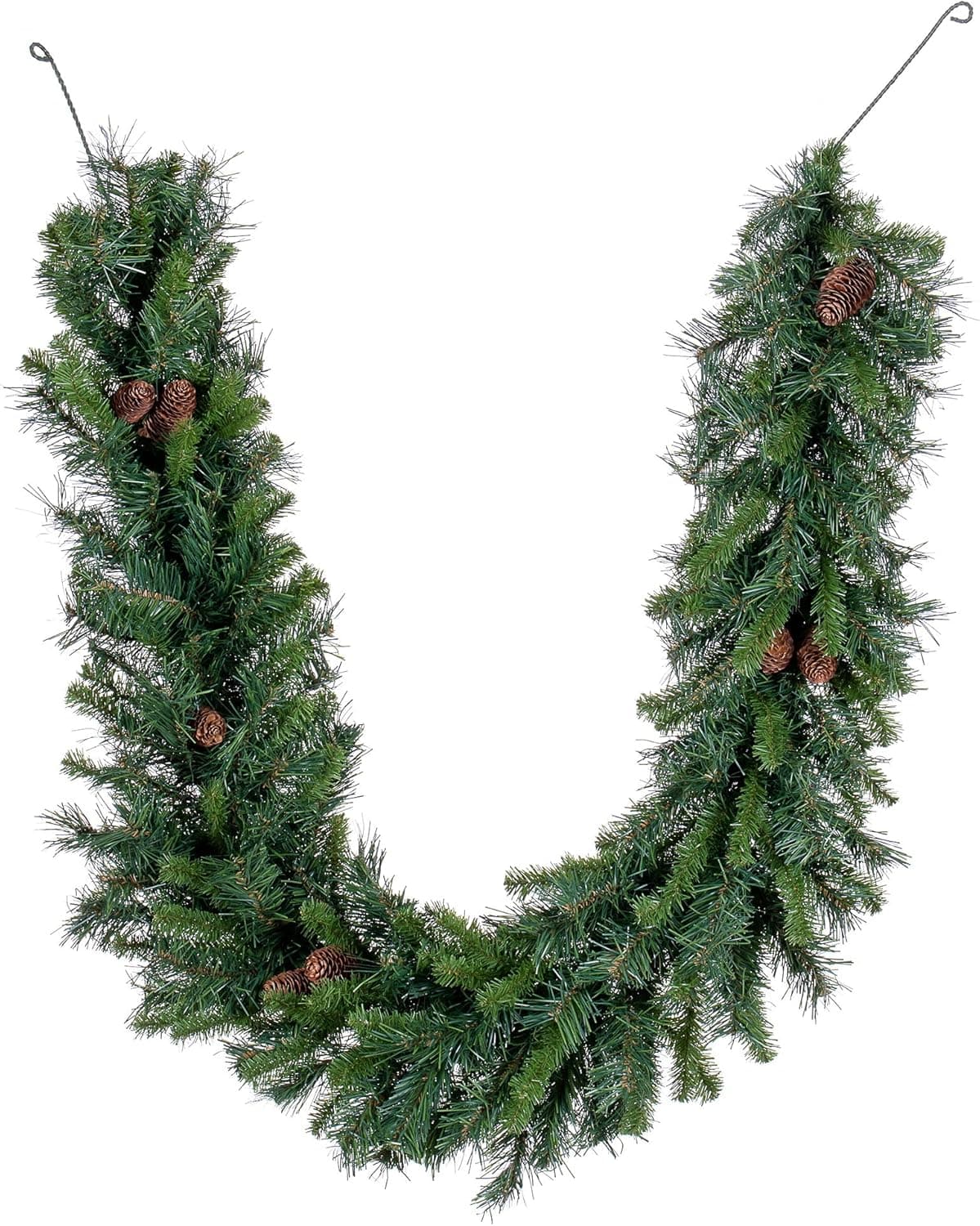 Vickerman 6' Cheyenne Pine Artificial Christmas Swag Garland, Unlit - Faux Pine Christmas Garland - Seasonal Indoor Home Decor