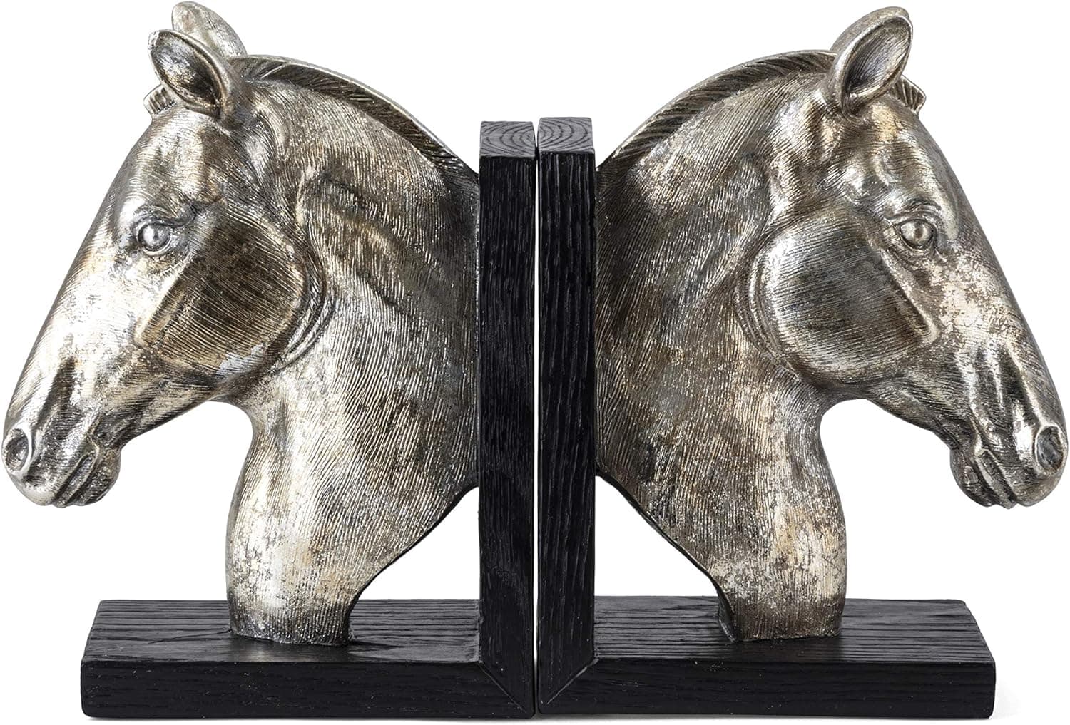 Imax Capilet Horse Bookends, 11.5" h, Gunmetal Finish