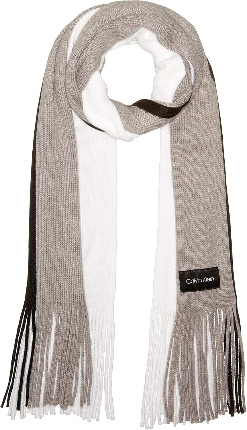 Calvin Klein womens 3 Color Warp Knit Scarf