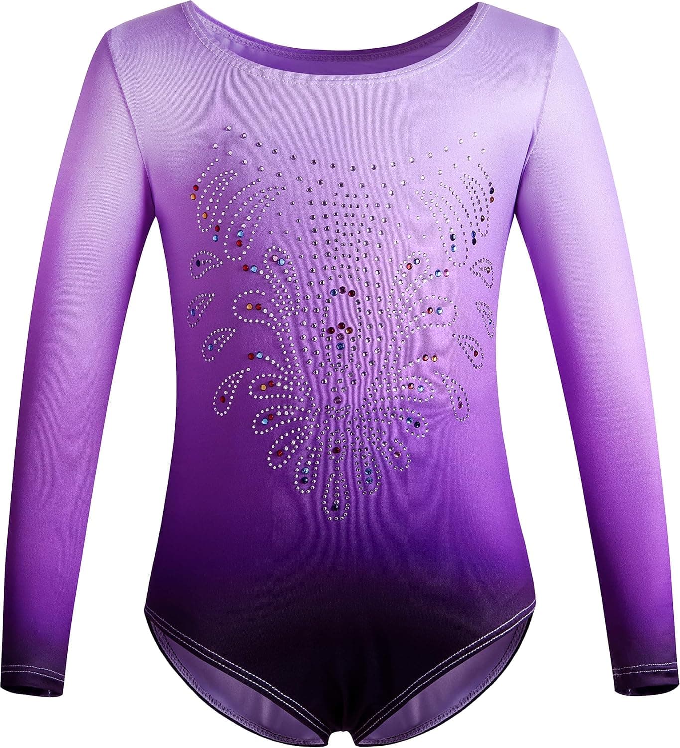DANSHOW Gymnastics Leotards for Girls Dance Ballet One Piece Shiny Diamond