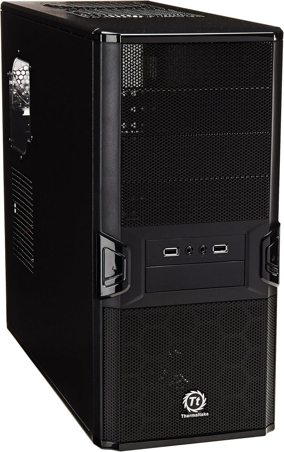 Thermaltake Black V3 Mid Tower Case with 450W Power Supply (VL84521W2U)