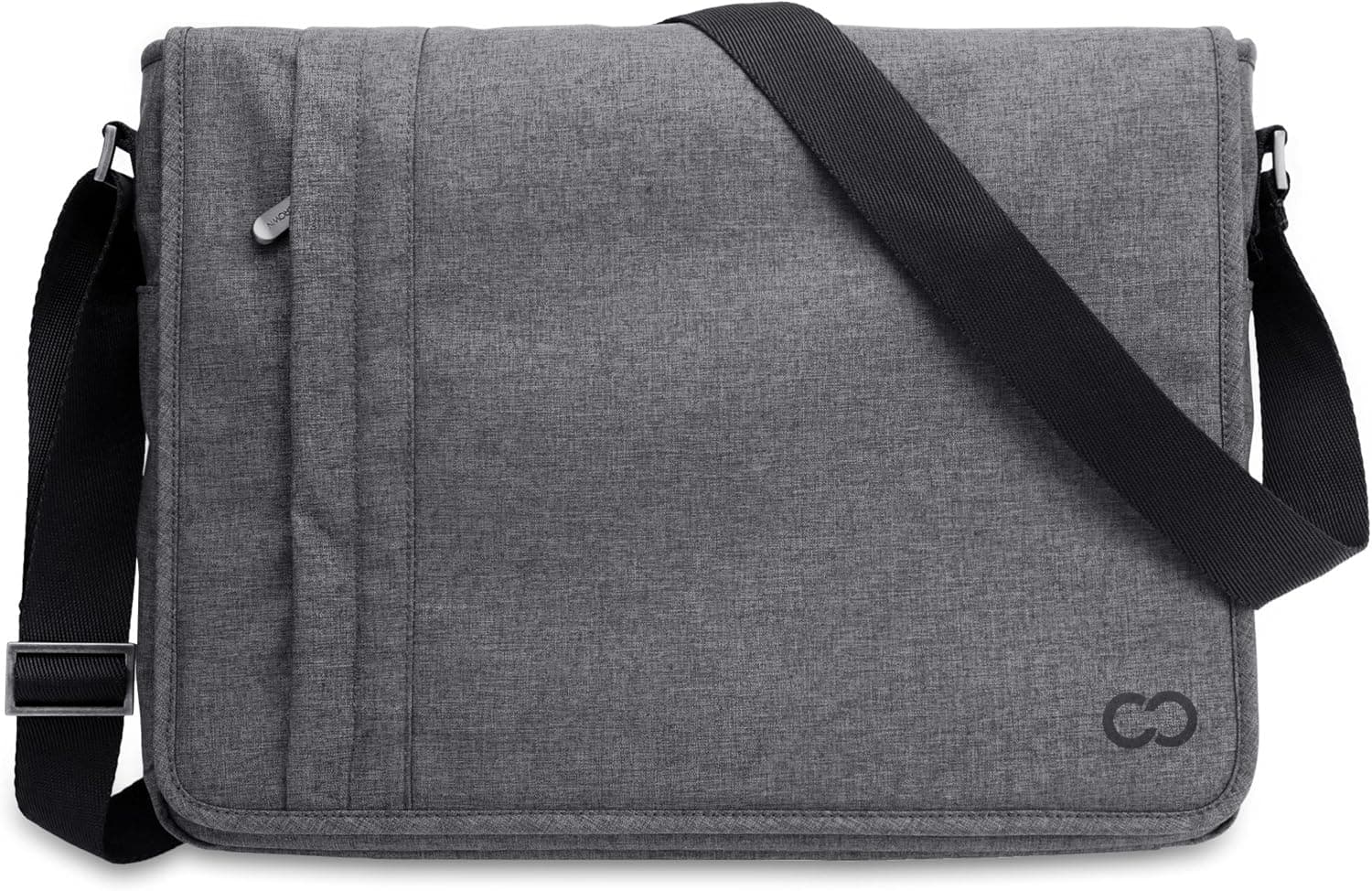 CaseCrown Microsoft Surface Book 13 Inch Campus Horizontal Messenger Bag (Charcoal Gray)