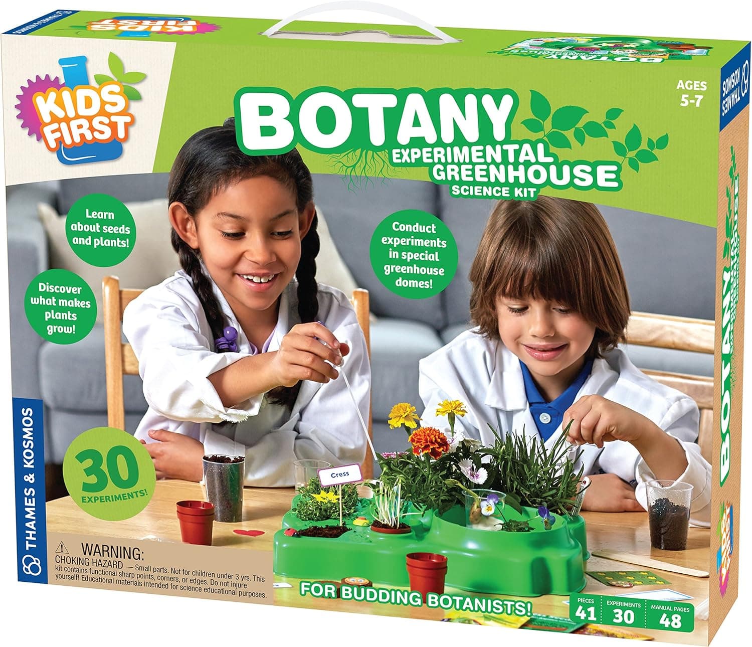 Thames & Kosmos Kids First Botany - Experimental Greenhouse Kit, Model:567004