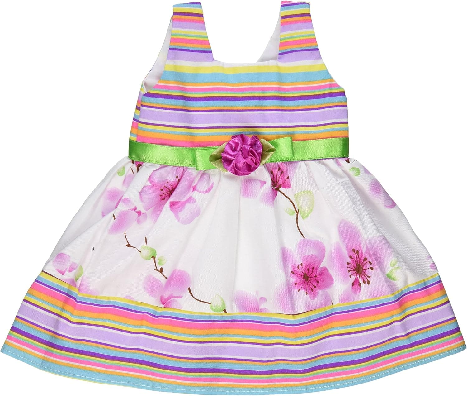 Unique Doll Clothing Multi Colored Dress for 18" Including The American Girl Line Doll (Shoes Not Included)