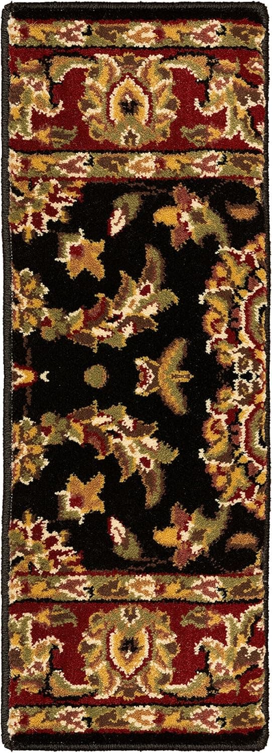 NaturalAreaRugs Sydney Carpet Stair Treads Rug (Set of 13), 9 x 29", Black