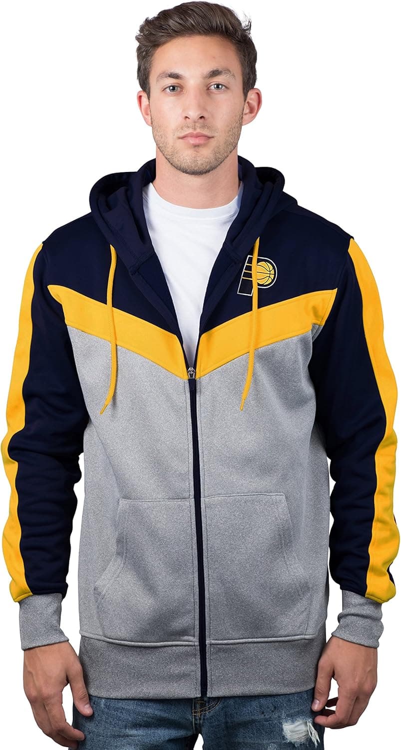 Ultra Game Men's Soft Fleece Full Zip Jacket Hoodie