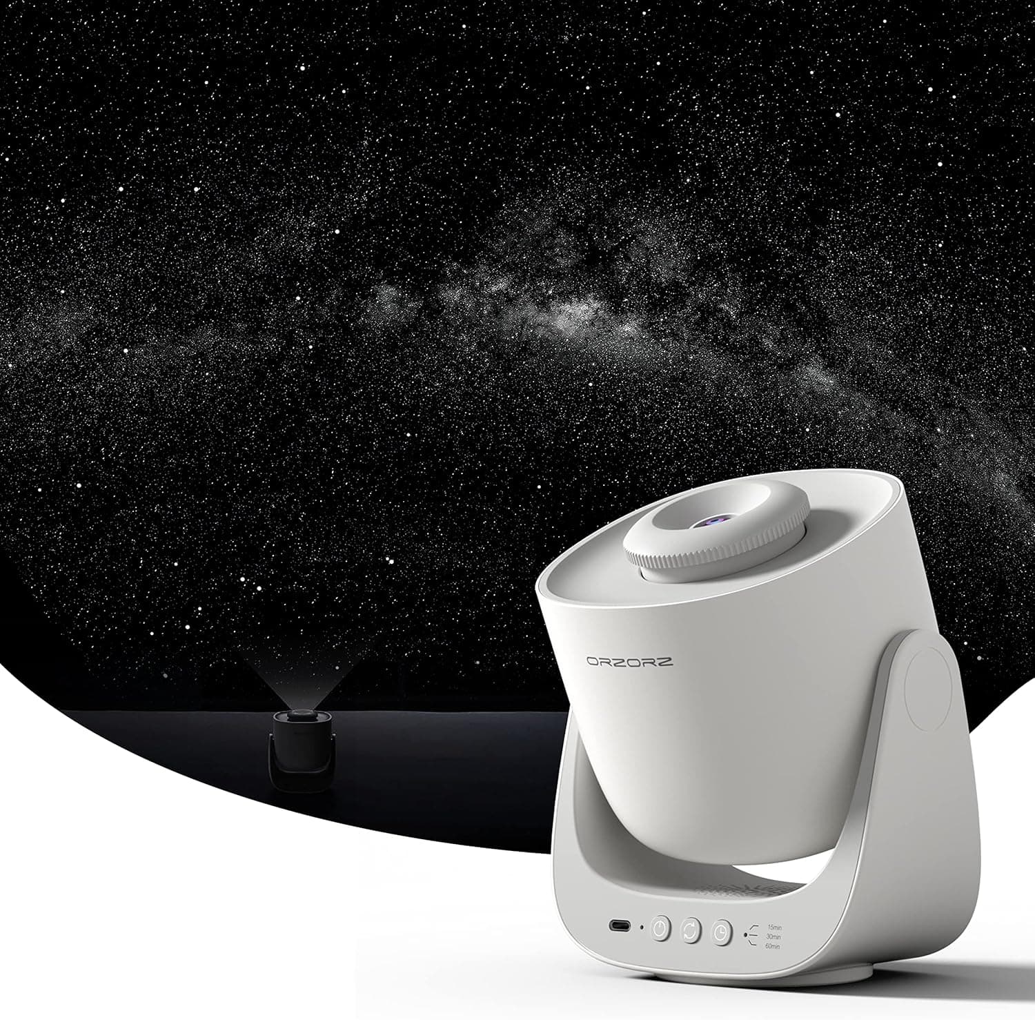 Orzorz Star Projector, Galaxy Night Light, Home Planetarium Projector with Rechargeable Battery, Sky Light Living Room Decor, Real Starry Nebula, Planet Presentation for Kids, Teen Girls, Adults…