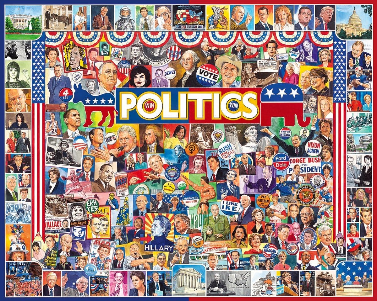 White Mountain Puzzles Politics - 1000 Piece Jigsaw Puzzle