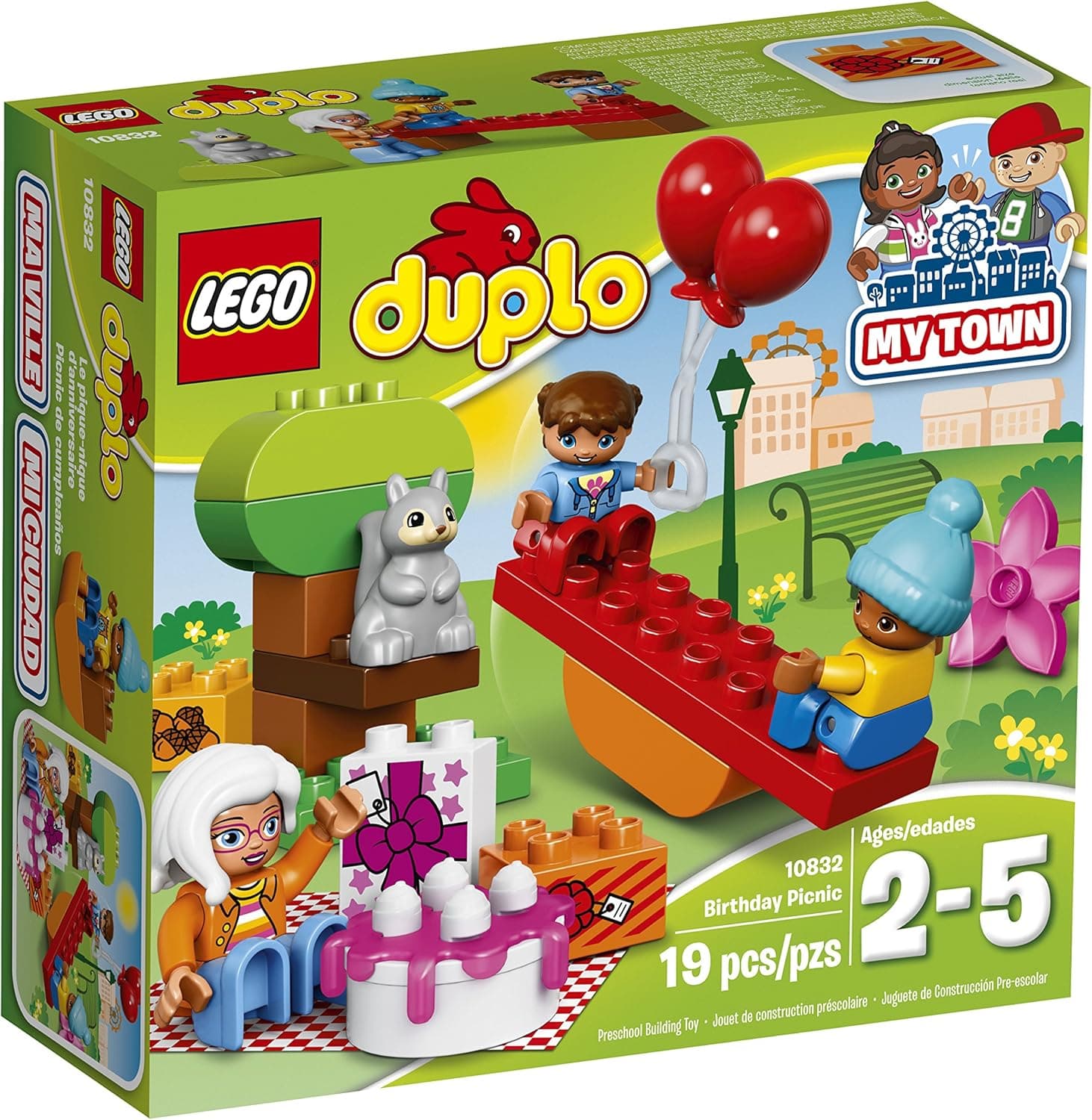 LEGO DUPLO My Town Birthday Party 10832, Preschool, Pre-Kindergarten Large Building Block Toys for Toddlers