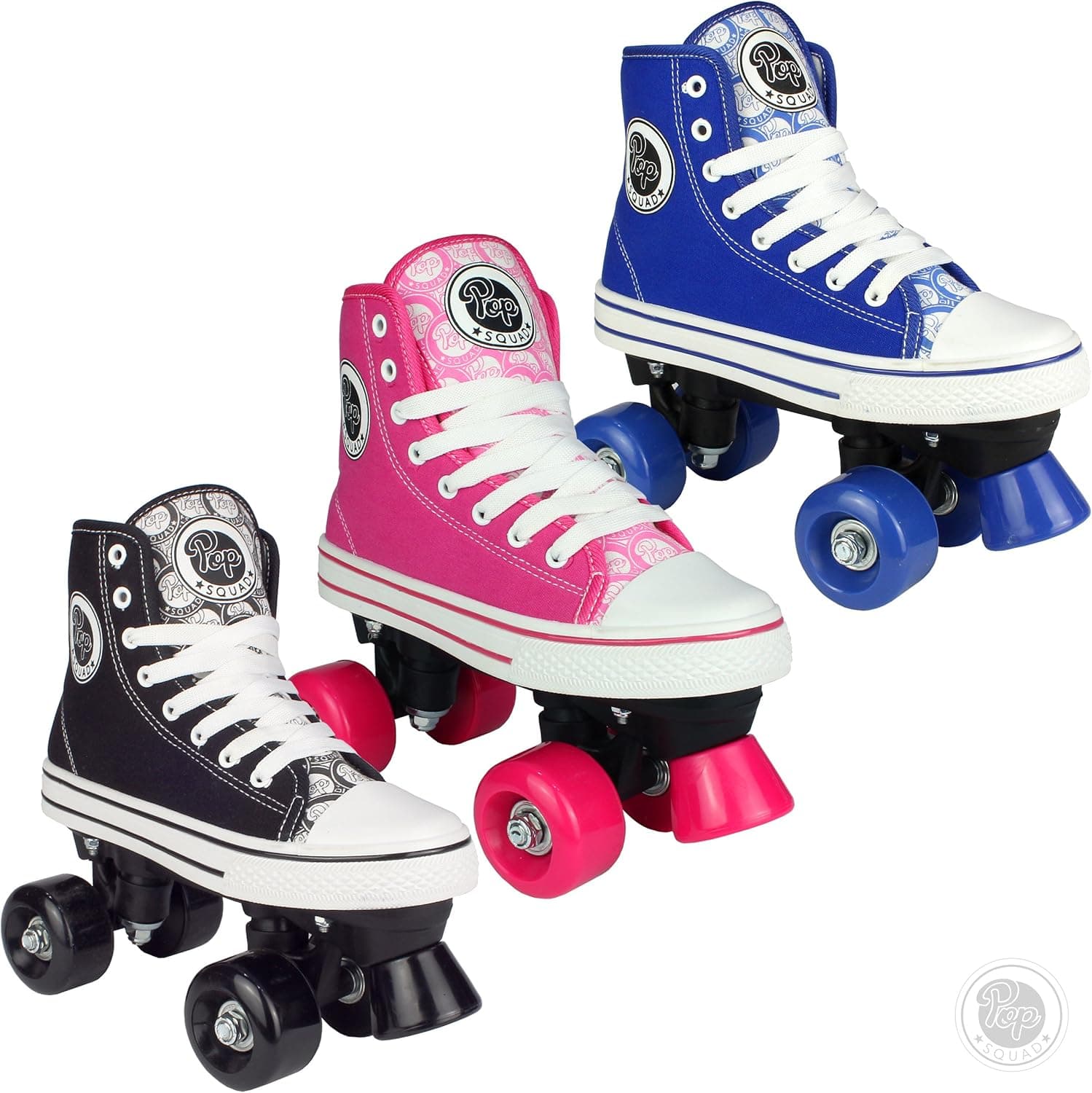 Pop Squad Midtown Girl's and Boy's Roller Skates - Black (4)