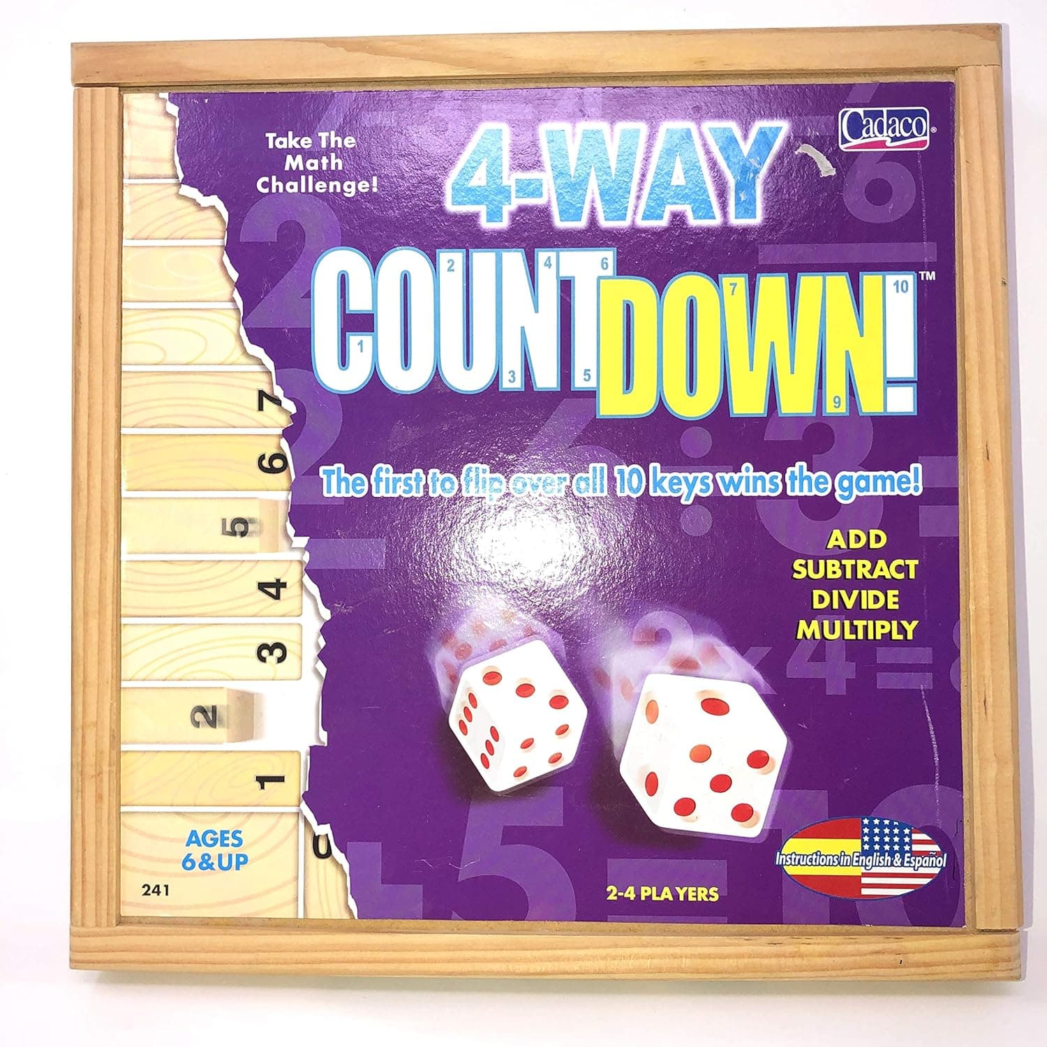 Poof Slinky Inc 0C241 Way Countdown Game, 2 to 4 Players, Multicolor