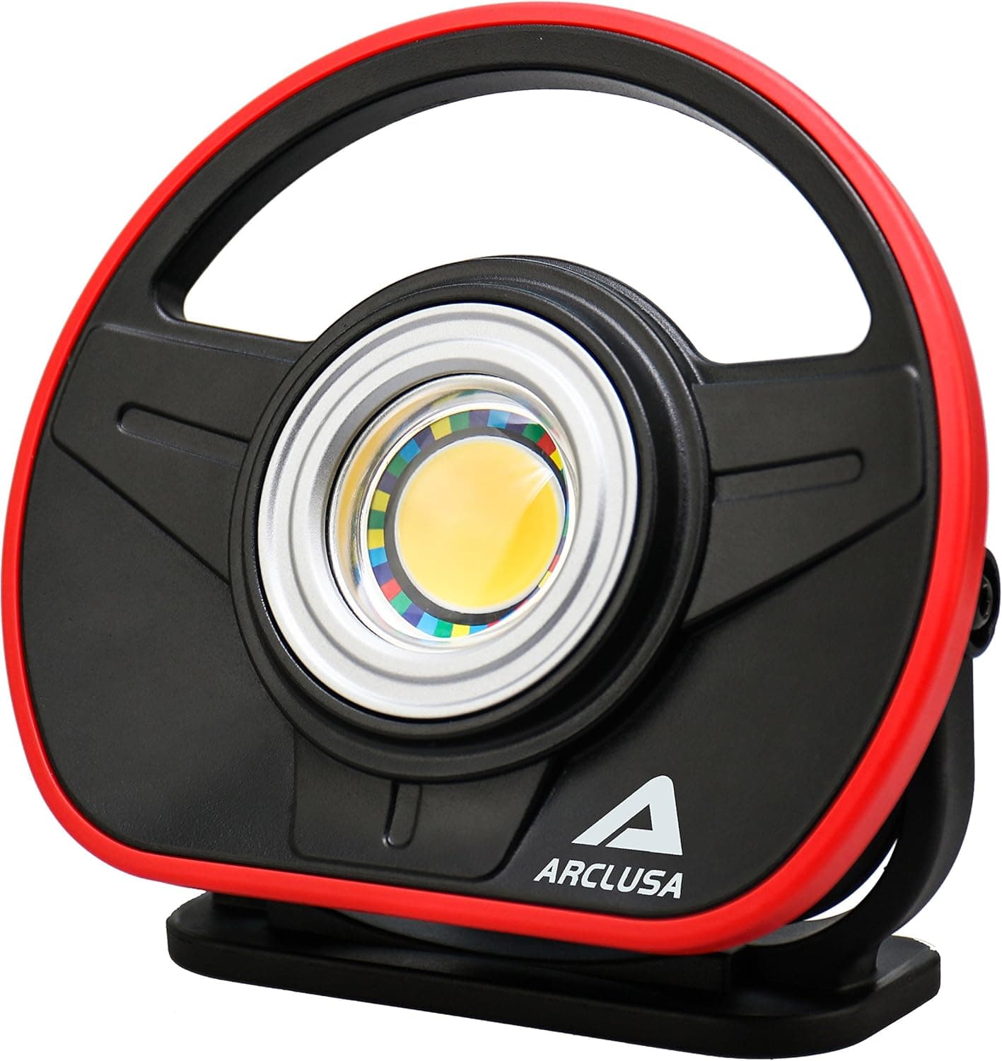 Arclusa COB 10W LED Work Light Portable with Adjustable Magnetic Stand Cordless 1000 Lumen Color Match, Rechargeable Waterproof Flood Light for Automotive, Car, Garage