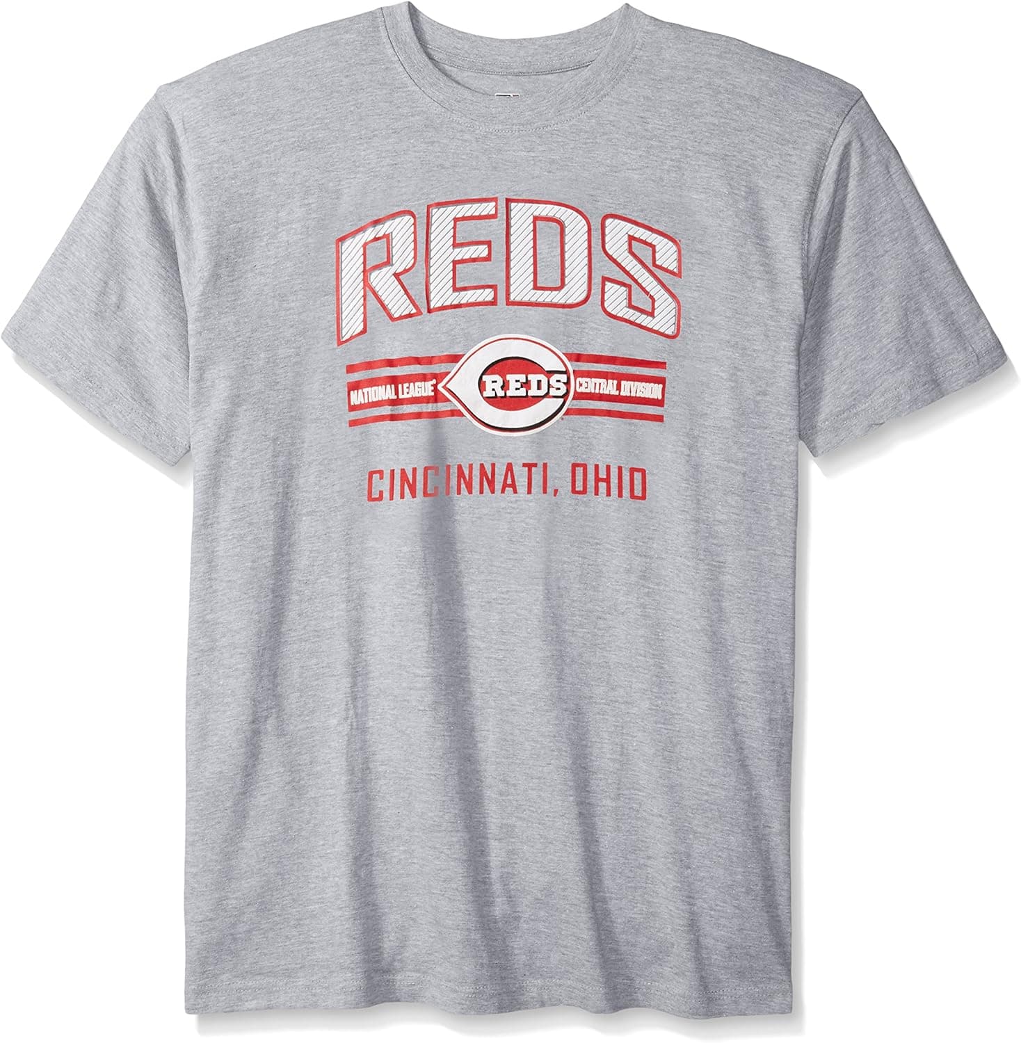 Profile Big & Tall MLB Cincinnati Reds Men's Screen Print Tee, 2XT, Heather Grey