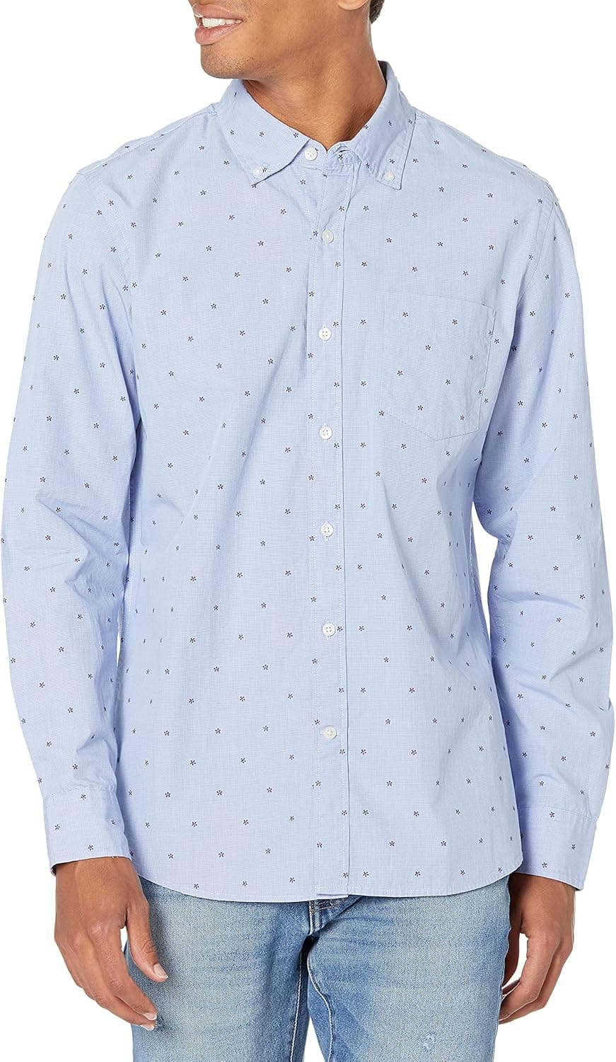 Goodthreads Men's Standard-Fit Long-Sleeve Dobby Shirt