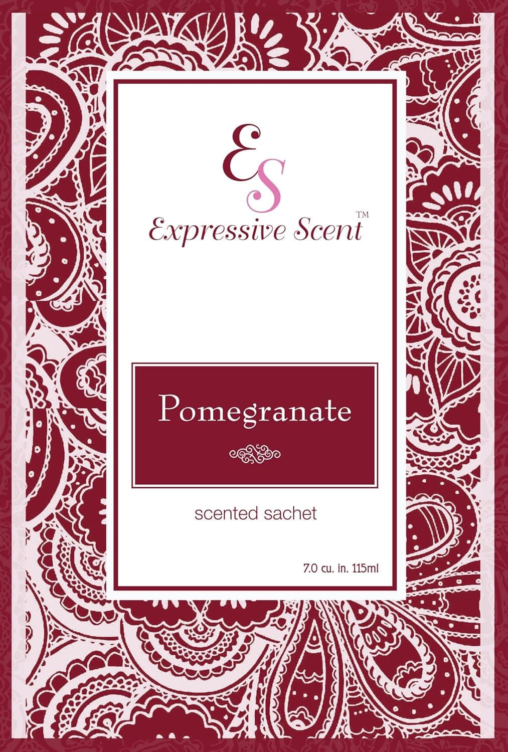 Pomegranate Scented Sachet Envelope Air Freshener By Expressive Scent - 3 Pack