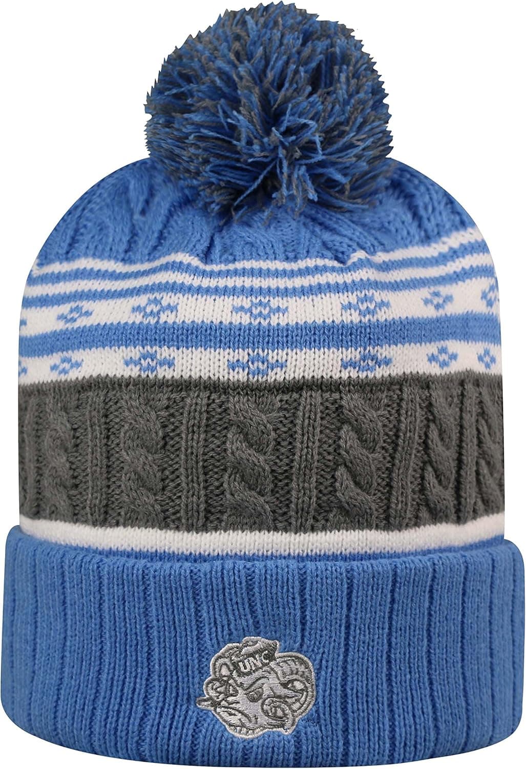 Top of the World North Carolina Tar Heels Official NCAA Cuffed Knit Altitude Beanie Stocking Stretch Sock Hat Cap 811536