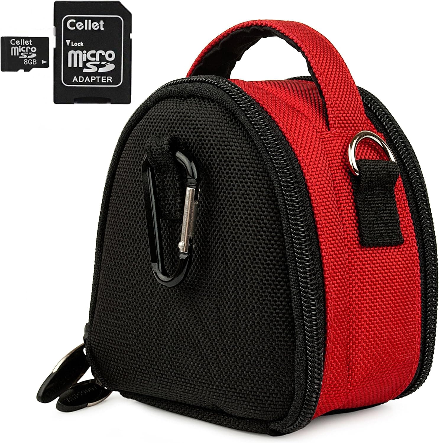 Red Limited Edition Camera Bag Carrying Case with Extra Accessory Compartment for Fujifilm FinePix Compact Cameras