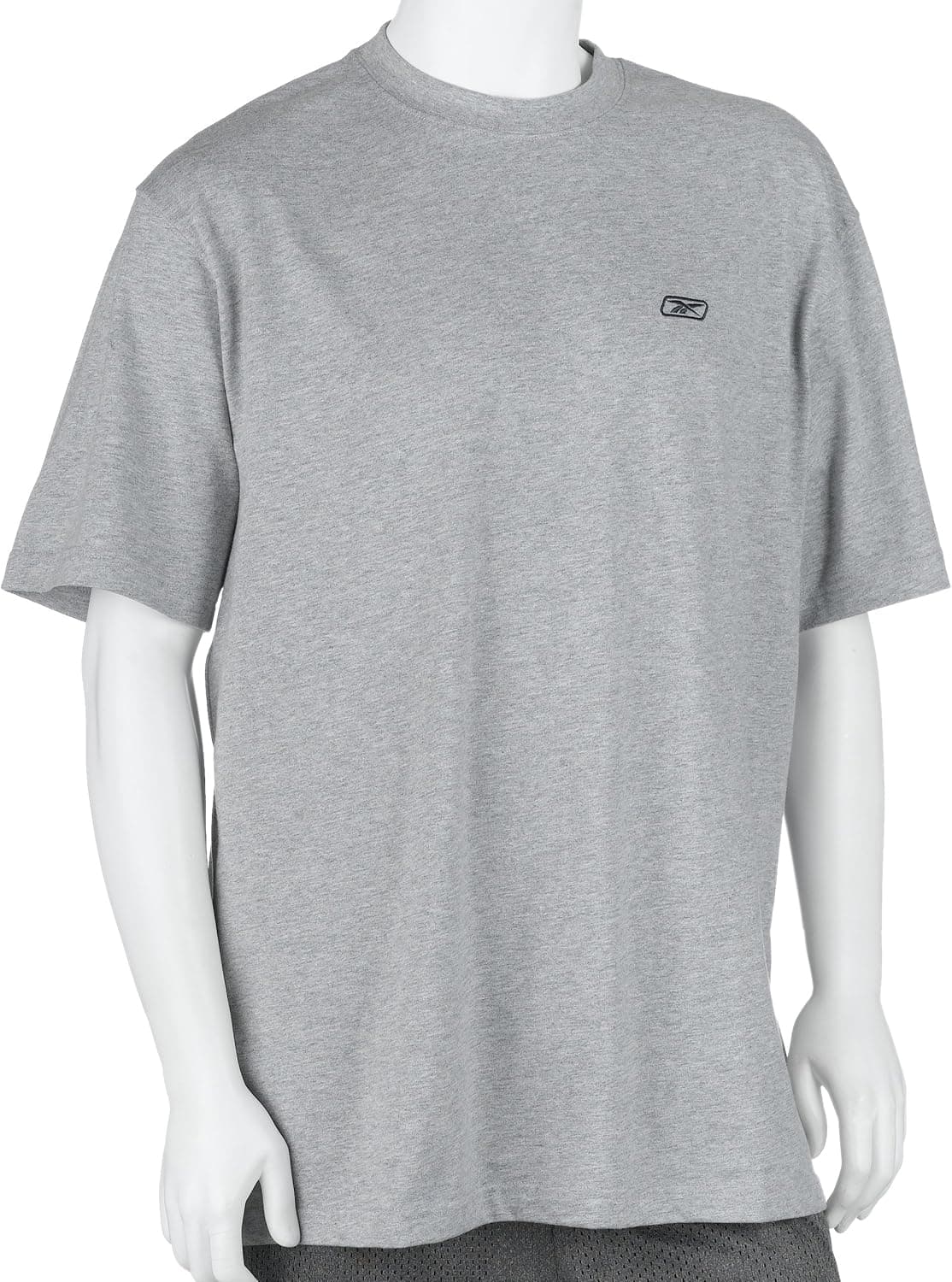 Reebok Men's Left Chest Short Sleeve Combed Cotton Crew