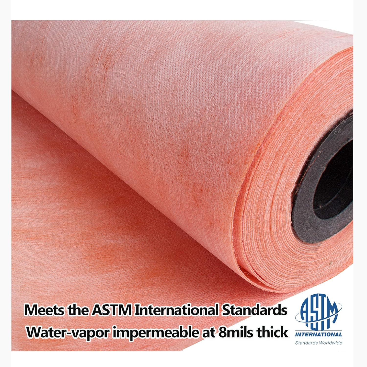 Waterproof Membrane 3.3 ft x 33 ft / 108 square feet / 8 mil Thick- Waterproofing Fabric For Showers, Bathroom, Sauna, Steam Room