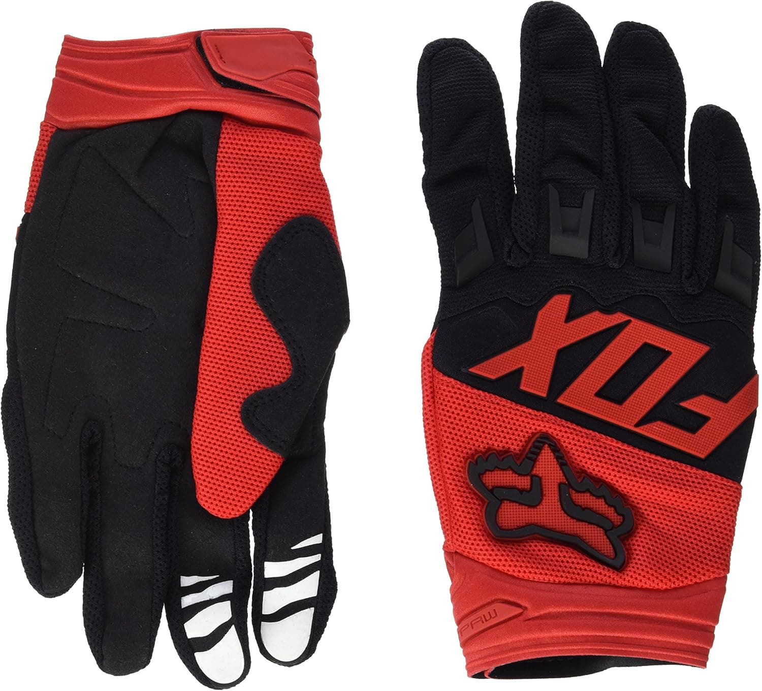 Fox Dirtpaw Race Gloves Large RED/Black