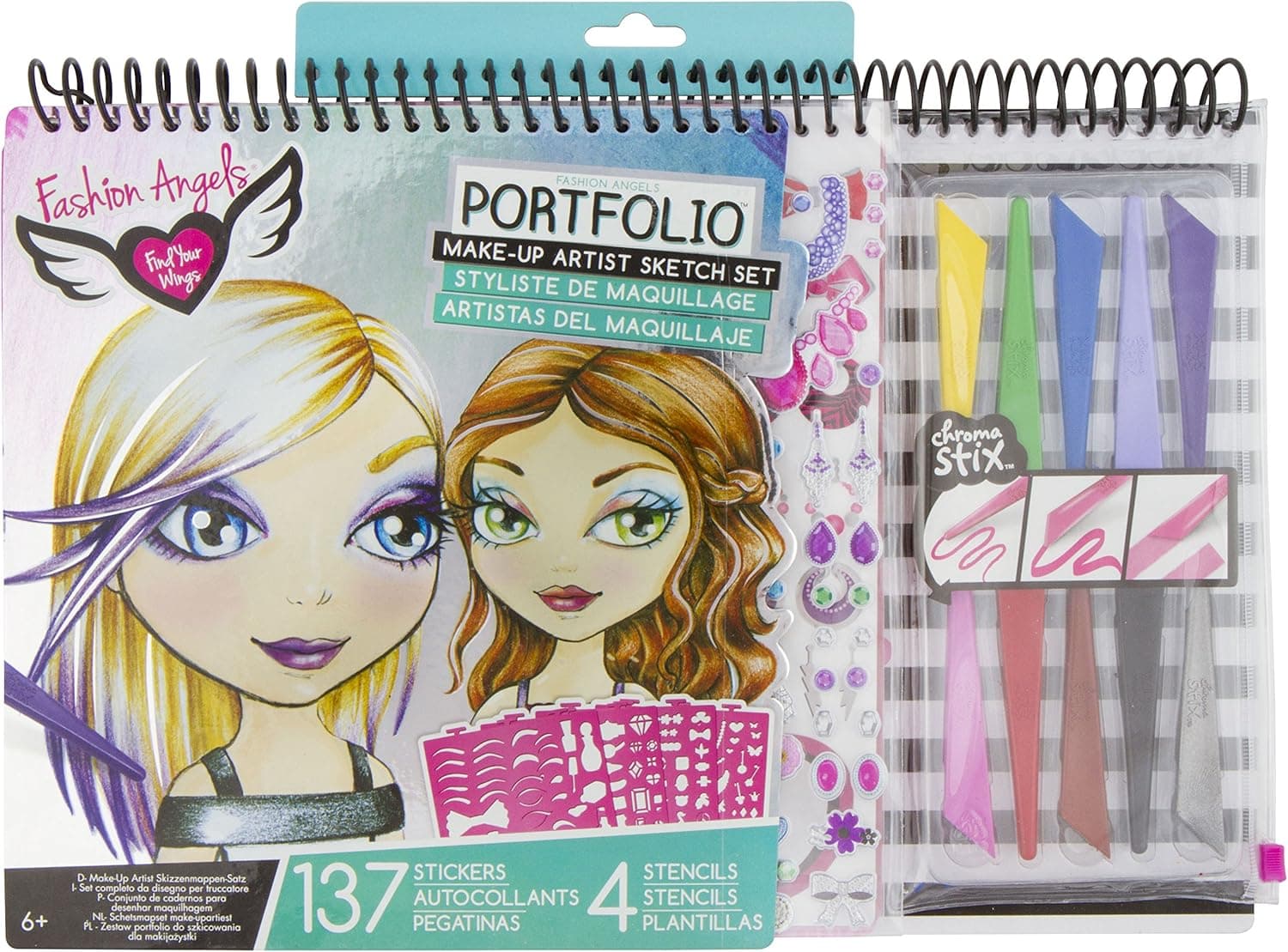 Fashion Angels Make-Up Artist Sketch Portfolio Set