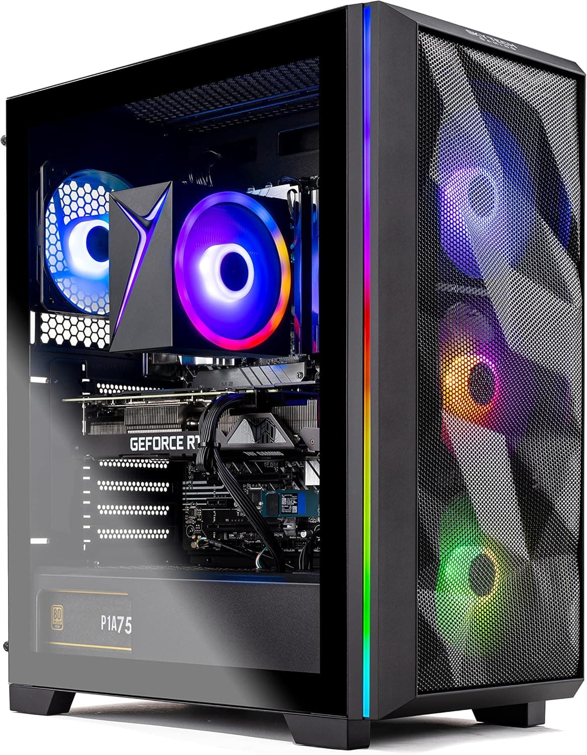 Skytech Chronos Gaming PC Desktop – Intel Core i5 12600K 3.7 GHz, NVIDIA RTX 3070, 1TB NVME SSD, 32GB DDR5 RAM, 650W Gold PSU, 240mm AIO, 11AC Wi-Fi, Windows 11 Home 64-bit