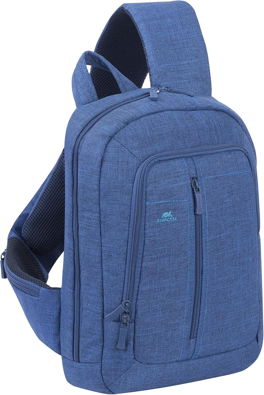 Rivacase 7529 Crossbody Sling Bag for Women, Crossbody Bag for Men, Rope Backpack, Hiking Bag, 13.3 Laptop Bag (Blue)