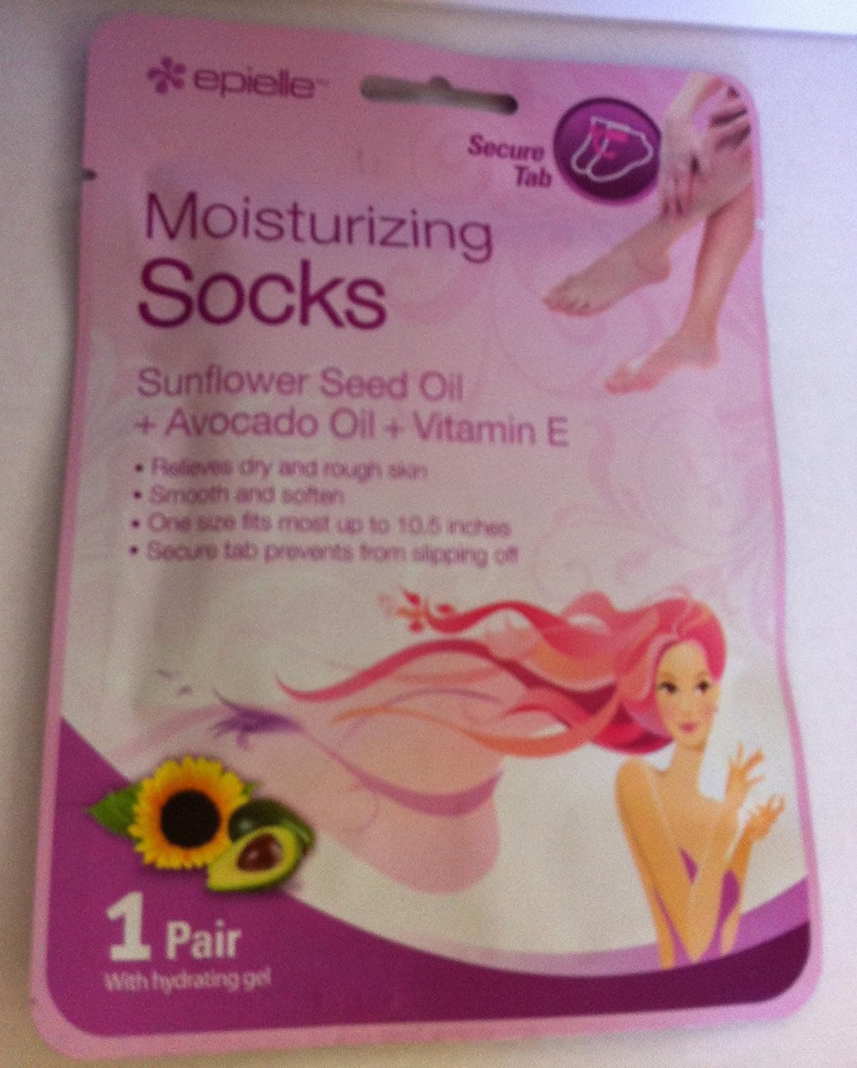 epielle Moisturizing Socks Sunflower Seed Oil + Avacado Oil + Vitamin E