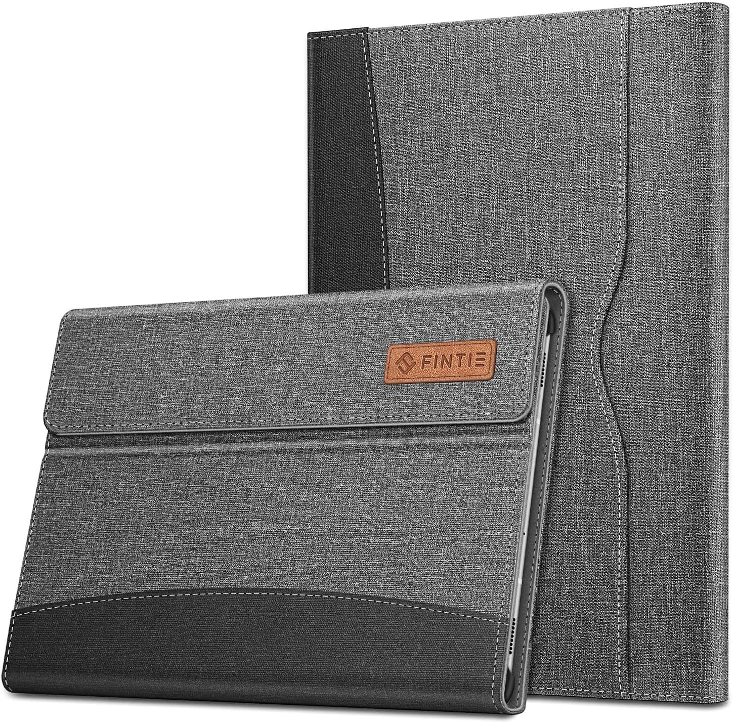 Fintie Case for Samsung Galaxy Tab S6 10.5" 2019 (Model SM-T860/T865/T867), [Supports S Pen Wireless Charging] Multiple Angle Portfolio Business Cover with Pocket Auto Sleep/Wake, Gray
