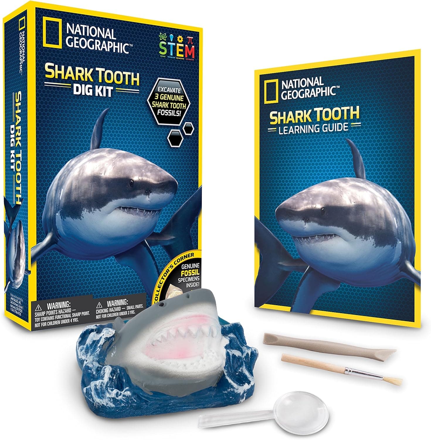 NATIONAL GEOGRAPHIC 80473 Shark Teeth Dig Kit