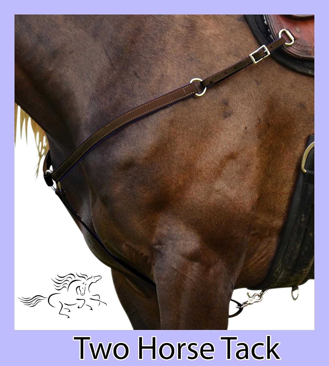 Western Breastcollar Made From Beta Biothane - Arab Size, Brown Color