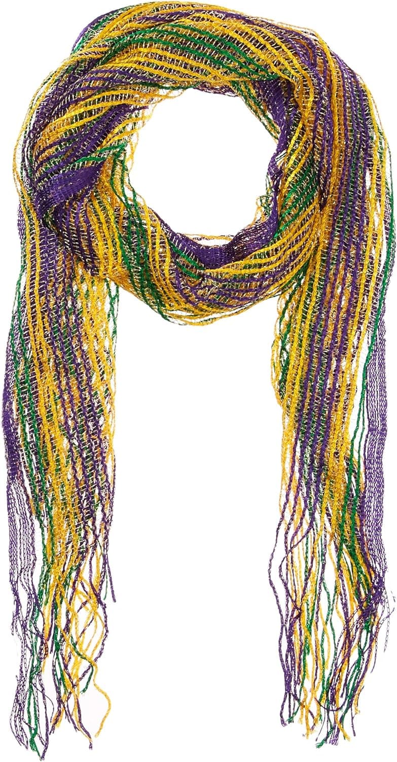 Amscan Mardi Gras Scarf, 68", Multicolor